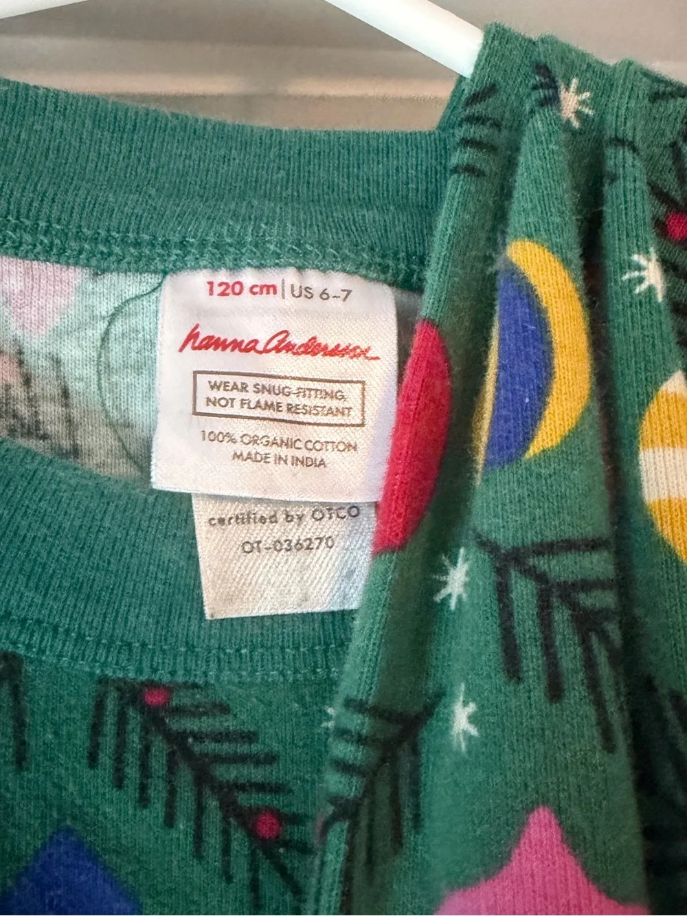 Hanna Andersson Size 6-7 Holiday PJs